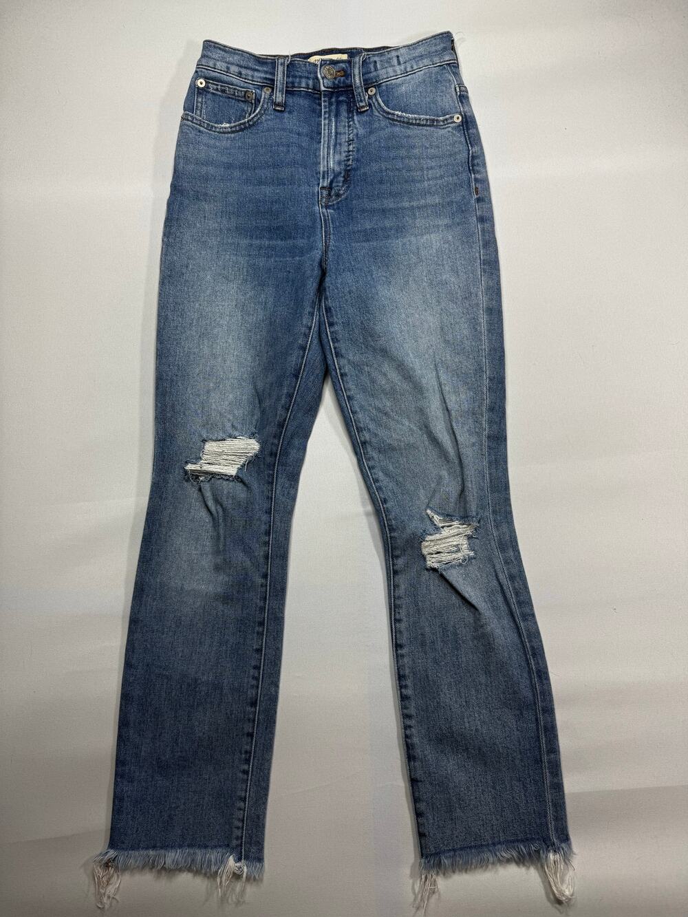 Madewell Women's The Perfect Vintage Tapered Blue Denim Jeans - Size 24x26